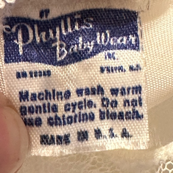 Phyllis Baby Wear 3 Piece Christening Gown Set - Unisex - Picture 7 of 8